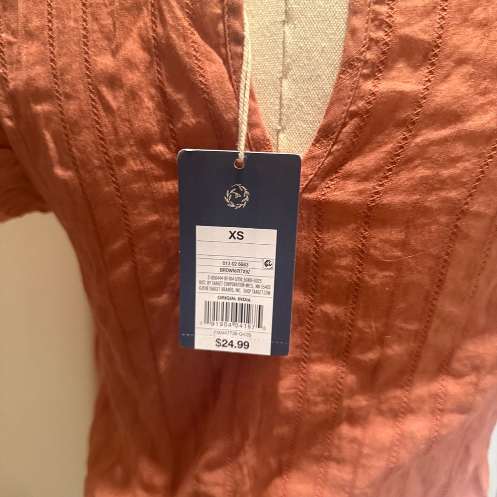 Universal Thread Ruffled Blouse - Peach - New With Tag - Picture 4 of 4